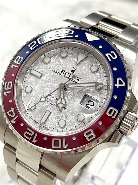 rolex meteorite dial discontinued|rolex pepsi white gold price.